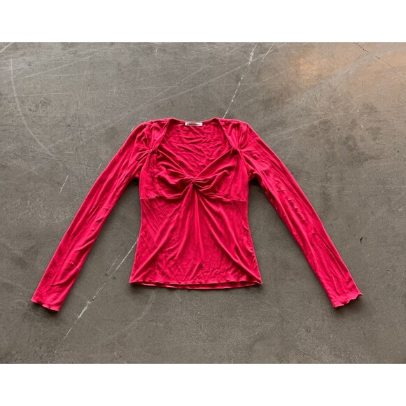 Red long sleeve heart shaped blouse - Picture 1 of 4